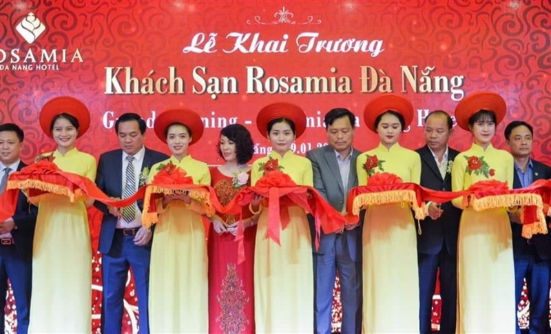 Lễ khai trương  Dự án đang được Công ty TNHH Thương Mại và Dịch vụ khách sạn Tín Thành thực hiện - Khách sạn Rosamia Đà Nẵng